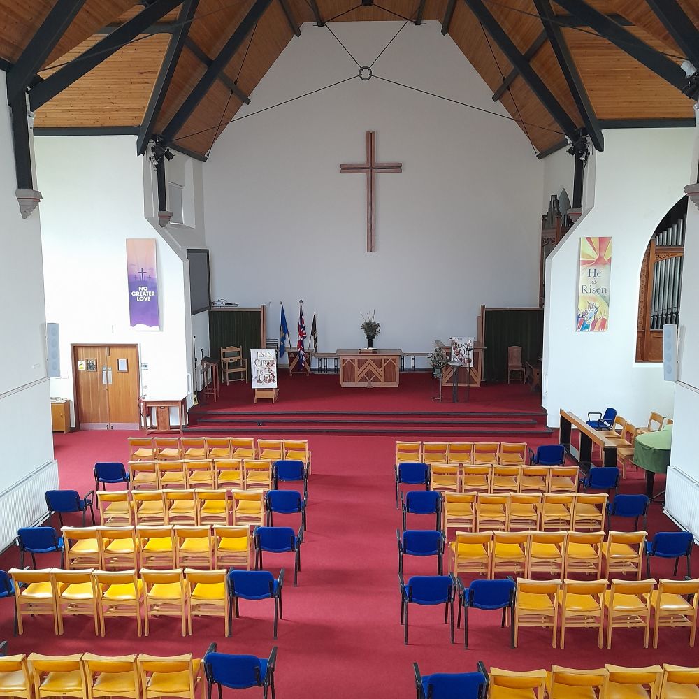 Buxton Methodist Church interior (2022)
